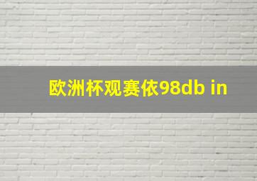 欧洲杯观赛依98db in